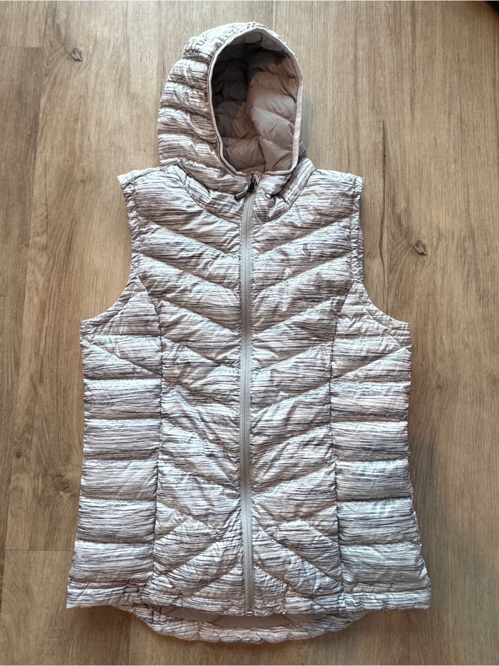 Lole Women’s Hooded Puffer Vest Duck Down Size M